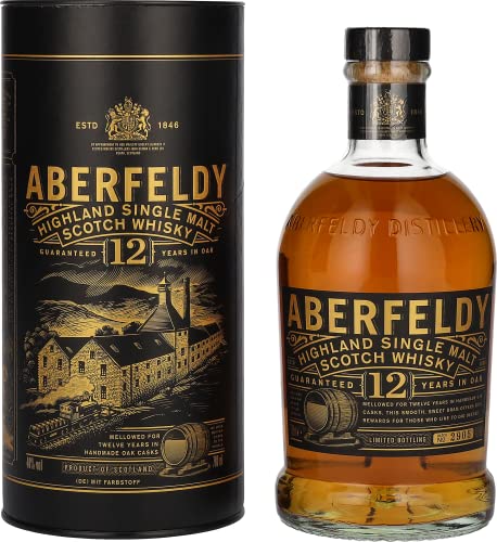 Aberfeldy 12 Years Old Whisky mit Geschenkverpackung (1 x 0.7 l) von Aberfeldy