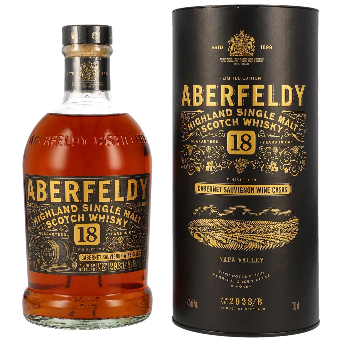 Aberfeldy 18 Jahre Nappa Valley Wine Cask - Limited Edition 43% vol. 0,7l Aberfeldy 18 Jahre Nappa Valley Wine Cask - Limited Edition 43% vol. 0,7l von Aberfeldy