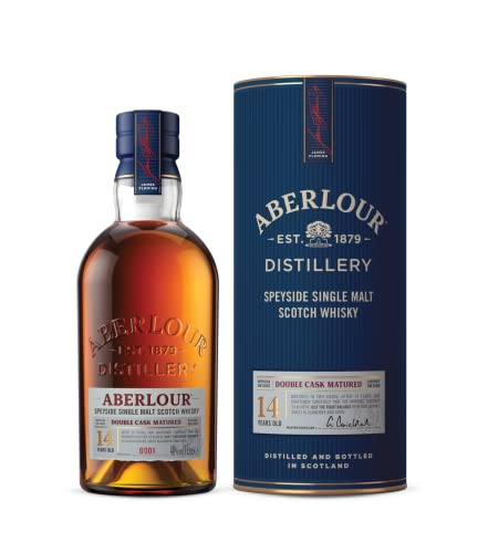 Aberlour Speyside 14 Years Old Single Malt Scotch Whisky, 14 Jahre, schottischer Whisky, Double Cask, 1 x 0,7 L von Aberlour