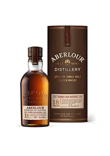Aberlour 18 Jahre, Whisky mit Pedro Ximenez und Oloroso Sherry-Finish, Double Cask Reifung, Single Malt Scotch, für Whisky Sammler, 43 % vol, 700 ml von Aberlour