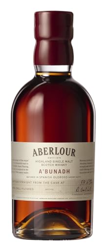 Aberlour A'Bunadh Highland Single Malt Scotch Whisky – Schottischer Original Cask Strength Non Chill Filtered Scotch – 1 x 0,7 l von Aberlour