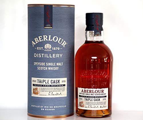 Aberlour Est-1879 Speyside Single Malt Scotch Whisky in Geschenkverpackung, Triple Cask 40% Vol. 0,7 Liter von Aberlour