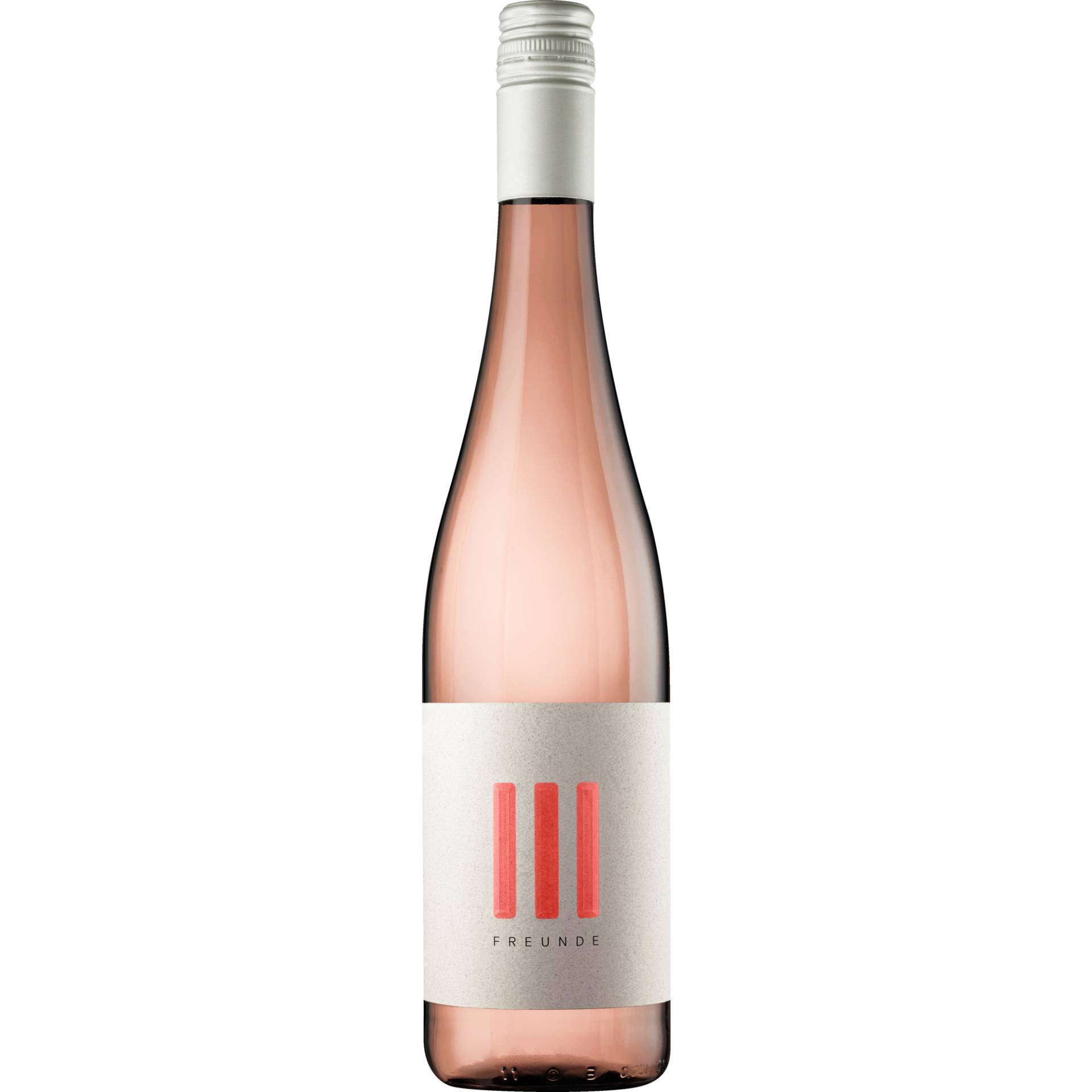 III Freunde Rosé, Halbtrocken, Rheinhessen, Rheinhessen, 2022, Roséwein von Abfüller: III Freunde GmbH, D - 67577 Alsheim