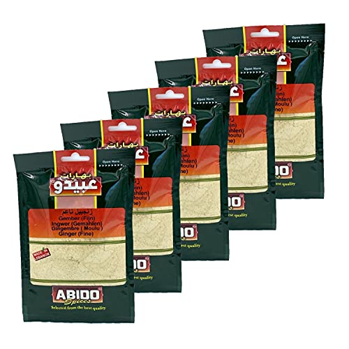 Abido 5 x Ingwer gemahlen – Beutel 50 g von Abido