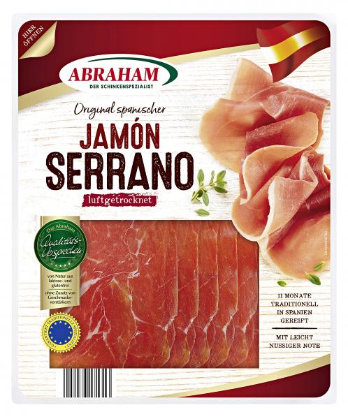 Abraham Original spanischer Jamón Serrano Schinken luftgetrocknet von Abraham