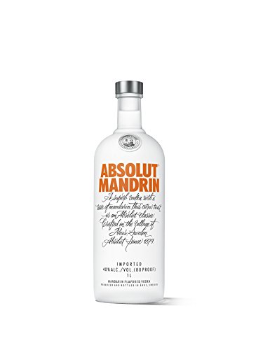 Absolut Vodka Mandrin – Absolut Vodka mit Mandarinen & Orangen Aroma – Absolute Reinheit und einzigartiger Geschmack in ikonischer Apothekerflasche – 1 x 1 L von Absolut Vodka