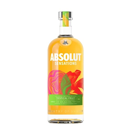 Absolut Vodka Sensations Tropical Fruit, fruchtiger Aperitif mit einem Hauch von Szechuan Pfeffer, Sommer-Getränk mit nur 20% Alkoholgehalt, 1 x 1 L Absolut Vodka Sensations Tropical Fruit, fruchtiger Aperitif mit einem Hauch von Szechuan Pfeffer, Sommer-Getränk mit nur 20% Alkoholgehalt, 1 x 1 L von Absolut Vodka