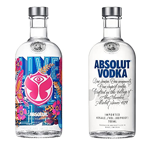 Absolut Tomorrowland 0,7l + Absolut Vodka 0,7l 40% Vol. limeted Edition 2021 (2 Flaschen) von Absolut Vodka