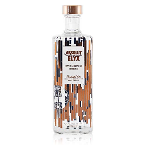 Absolut Vodka Elyx – Per Hand destillierter Luxus Wodka aus Schweden – Premiumwodka in edler Flasche – 1 x 1,5 L von Absolut Vodka