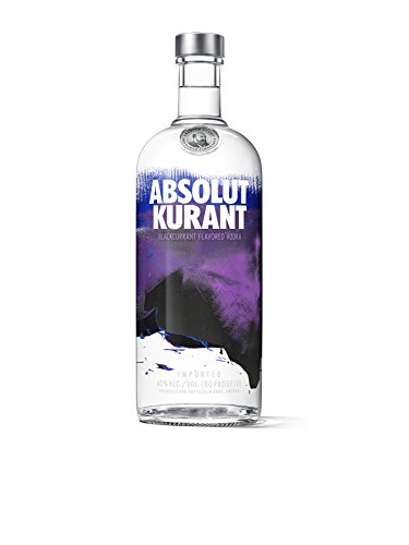Absolut Vodka Kurant – Absolut Vodka mit schwedischer Johannisbeere – Schwedischer Klassiker – Ideal für Cocktails und Longdrinks – 1 x 1 l von Absolut Vodka