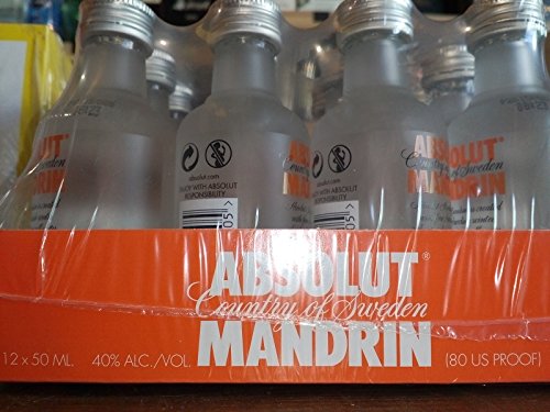 Absolut Vodka Mandrin 12X50ml 40%(Mandarin Flavored Vodka) von Absolut Vodka