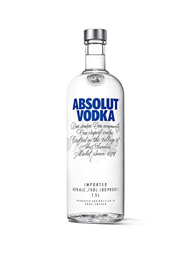 Absolut Vodka Original / Absolute Reinheit und einzigartiger Geschmack in ikonischer Apothekerflasche / Schwedischer Klassiker - ideal für Cocktails und Longdrinks / 1 x 1,5 L von Absolut Vodka
