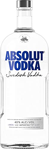 Absolut Vodka Original – Absolute Reinheit und einzigartiger Geschmack in ikonischer Apothekerflasche – Ideal für Cocktails und Longdrinks – 1 x 1,75 l von Absolut Vodka
