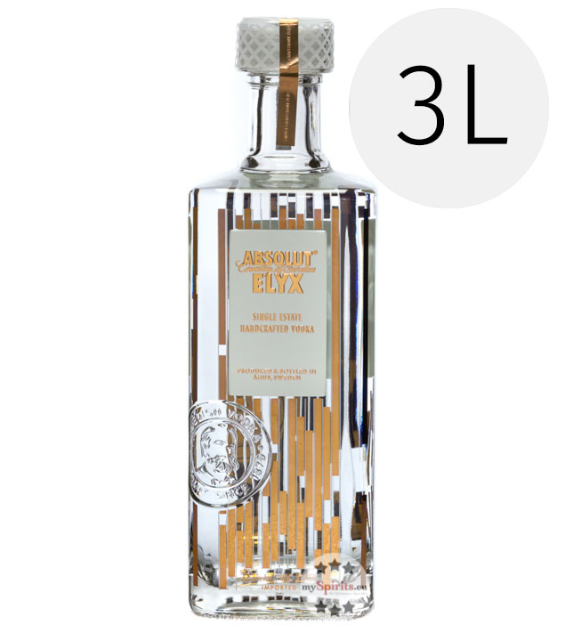 Absolut Elyx Vodka 3L (42,3 % vol., 3,0 Liter) von Absolut