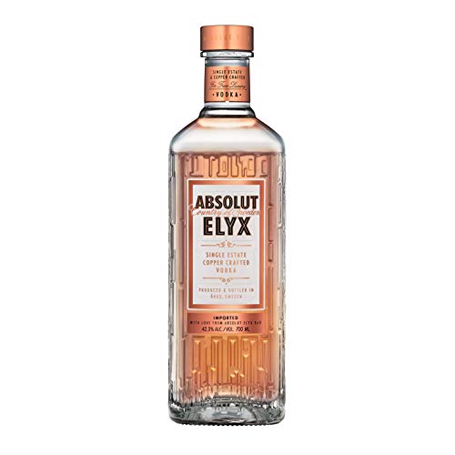 Absolut Vodka Elyx – Per Hand destillierter Luxus-Vodka aus Schweden – Premium-Vodka in edler Flasche – 1 x 0,7 l von Absolut Vodka