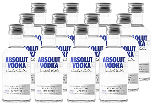 Absolut Vodka Original Miniatur 12er Pack – Der schwedische Klassiker in 12 kleinen Flaschen – Ideal für unterwegs – 12 x 50 ml Absolut Vodka Original Miniatur 12er Pack – Der schwedische Klassiker in 12 kleinen Flaschen – Ideal für unterwegs – 12 x 50 ml von Absolut Vodka