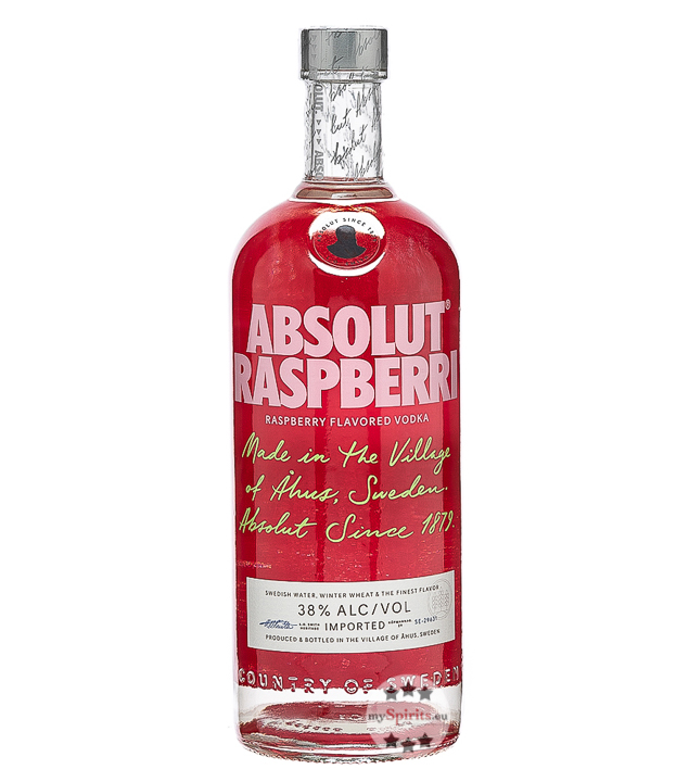 Absolut Raspberri Flavored Vodka  (40 % vol., 1,0 Liter) von Absolut