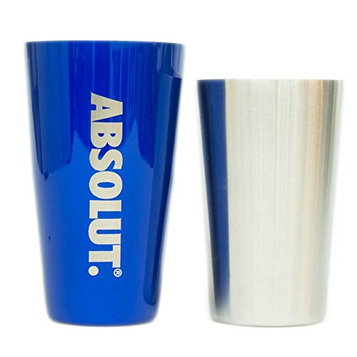 Absolut Vodka Boston Shaker blau glänzend von Absolut Vodka