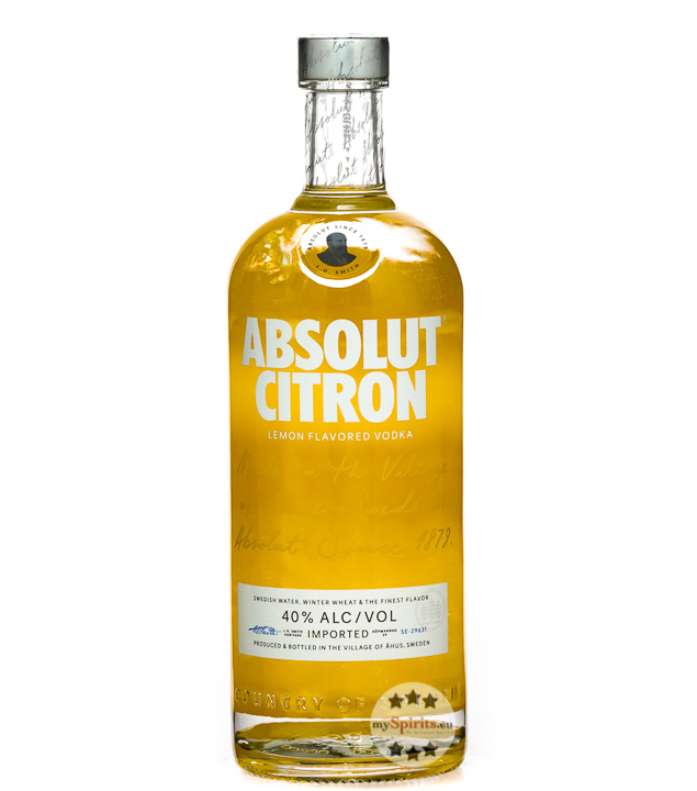 Absolut Vodka Citron  (40 % vol., 1,0 Liter) von Absolut