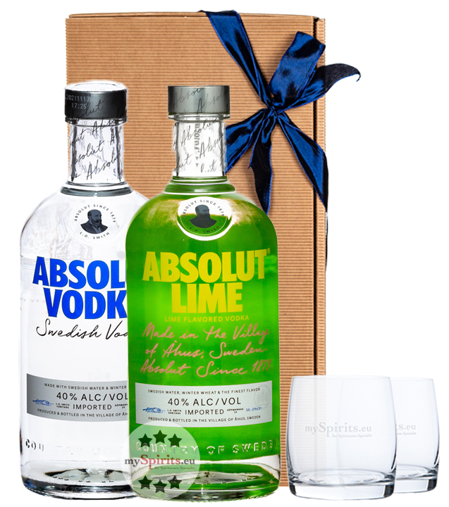 Absolut Vodka Geschenkset (40 % Vol., 1,4 Liter) von Absolut