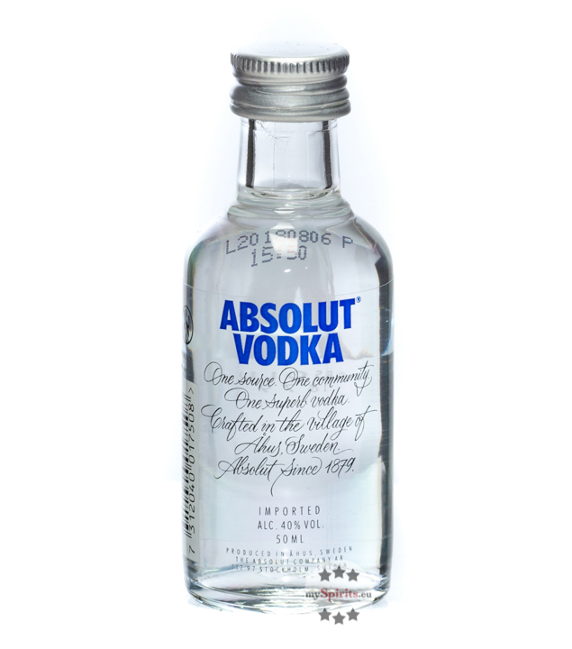 Absolut Vodka Mini  (40 % vol., 0,05 Liter) von Absolut