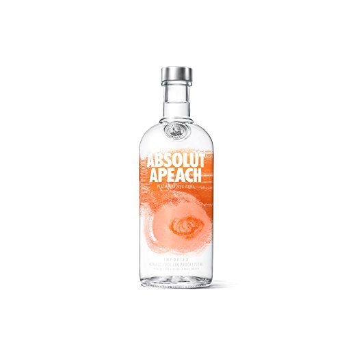 Absolut Apeach – Absolut Vodka mit asiatischem Pfirsich – Absolute Reinheit und einzigartiger Geschmack in ikonischer Apothekerflasche – 1 x 1 L von Absolut Vodka
