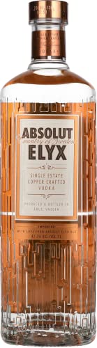 Absolut Elyx – Per Hand destillierter Luxus-Vodka aus Schweden – Premium-Vodka in edler Flasche – 1 x 1 l von Absolut Vodka