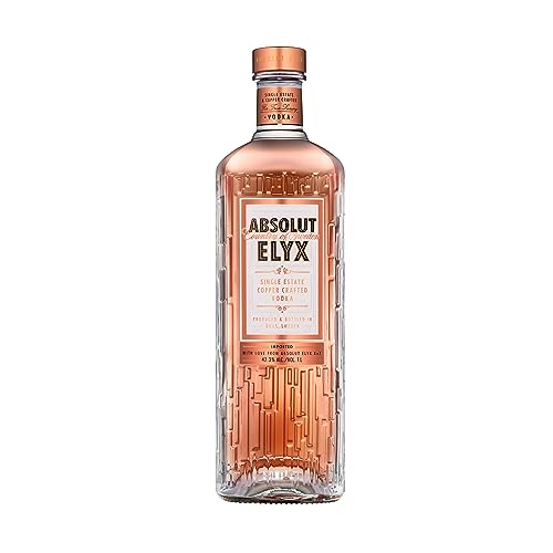 Absolut Vodka Elyx – Per Hand destillierter Luxus-Vodka aus Schweden – Premium-Vodka in edler Flasche – 1 x 1 l von Absolut Vodka