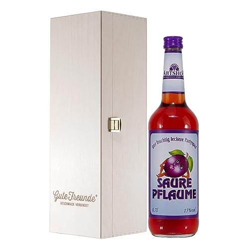 Abtshof Saure Pflaume Likör mit Geschenk-Holzkiste Abtshof Saure Pflaume Likör mit Geschenk-Holzkiste von Abtshof