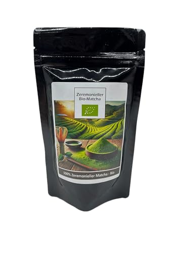 100% Japanischer Matcha - Zeremonielle Qualität - 80 g - Bio - Erste Erne - Reines Matcha - gemahlen - Angebaut in Shizuoka 100% Japanischer Matcha - Zeremonielle Qualität - 80 g - Bio - Erste Erne - Reines Matcha - gemahlen - Angebaut in Shizuoka von AcanChia