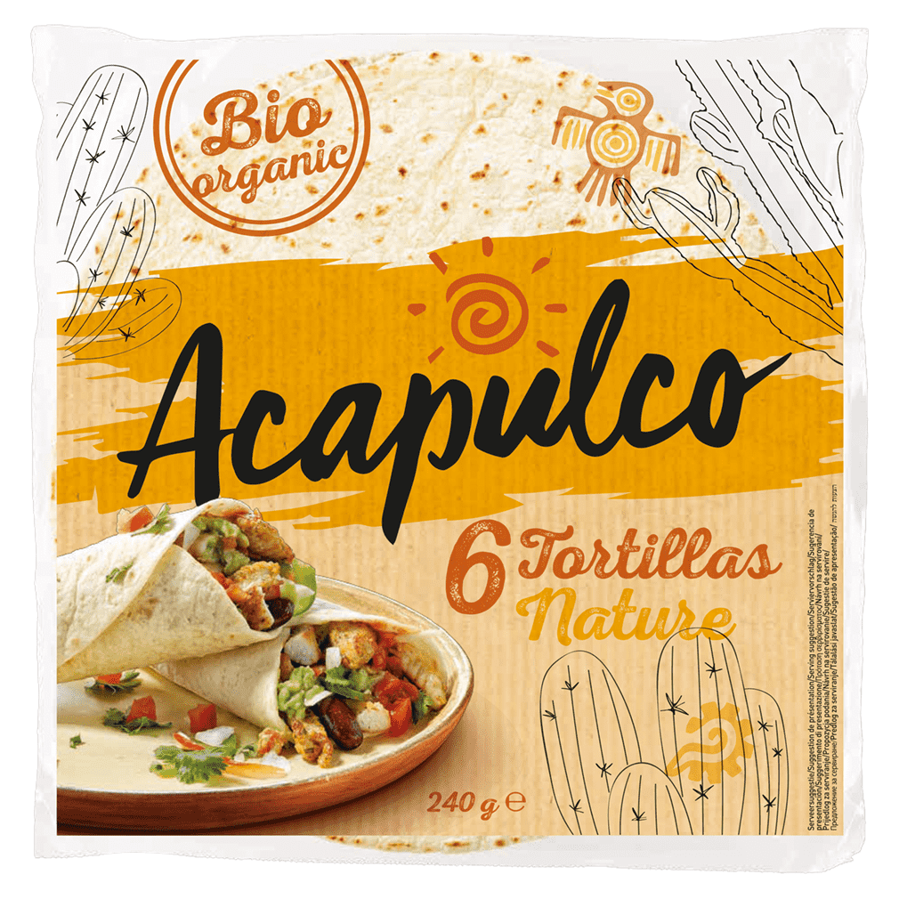 Bio Tortilla Wraps von Acapulco