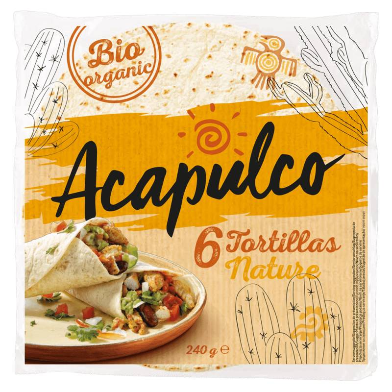 Bio Tortilla Wraps von Acapulco