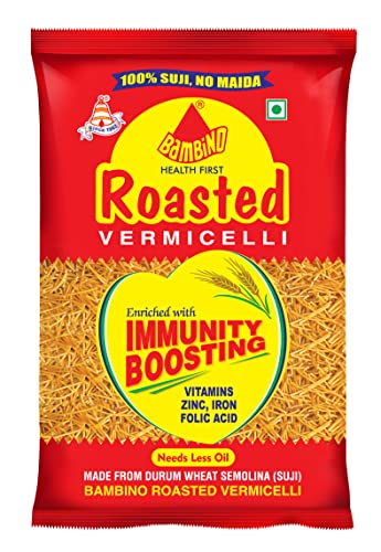 Bambino Vegetarische Fadennudeln, geröstet, 850 g/900 g Beutel (Gewicht kann variieren) von Accpo