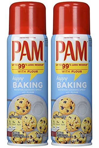 Pam Kochspray mit Antihaftbeschichtung, Happy Baking, mit Mehl, Nettogewicht je 141 g, 2 Stück Pam Kochspray mit Antihaftbeschichtung, Happy Baking, mit Mehl, Nettogewicht je 141 g, 2 Stück von Accpo