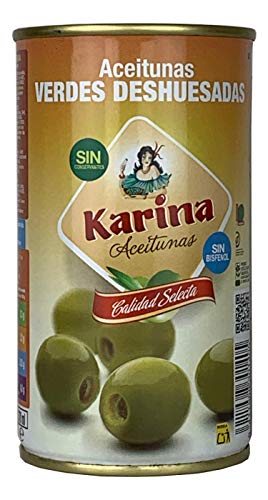 Karina grüne Manzanilla Oliven entsteint 150g, Aceitunas Karina von Aceitunas Karina