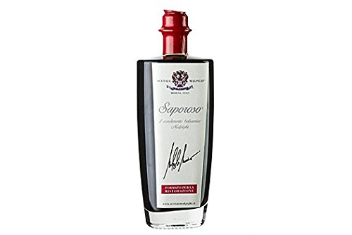 Balsamico Condiment "Saporoso", 7 Jahre, Eichen- & Akazienholzfass, Malpighi, 500 ml Balsamico Condiment "Saporoso", 7 Jahre, Eichen- & Akazienholzfass, Malpighi, 500 ml von Acetaia Malpighi