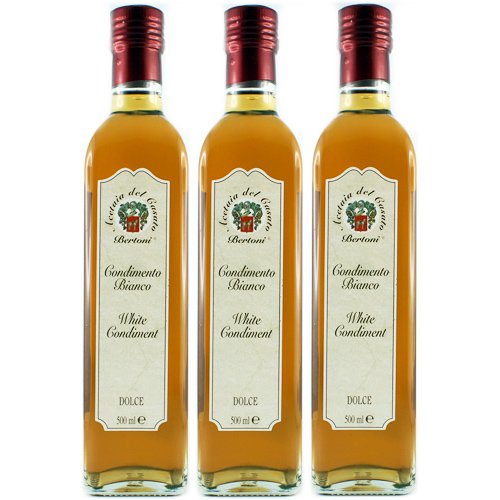 3x Bertoni Condimento Bianco Dolce 'Weißweinessig Süß', 500 ml 3x Bertoni Condimento Bianco Dolce 'Weißweinessig Süß', 500 ml von Acetaia del Casato Bertoni