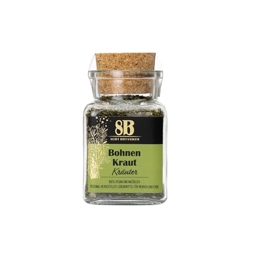 Acht Botaniker vom Hof Bodengut – Kräutermischungen aus naturbelassenen Zutaten – Handgemacht in Deutschland – Ohne Zusatzstoffe – Vegan und nachhaltig verpackt, Bohnenkraut 38g Glas Acht Botaniker vom Hof Bodengut – Kräutermischungen aus naturbelassenen Zutaten – Handgemacht in Deutschland – Ohne Zusatzstoffe – Vegan und nachhaltig verpackt, Bohnenkraut 38g Glas von Acht Botaniker