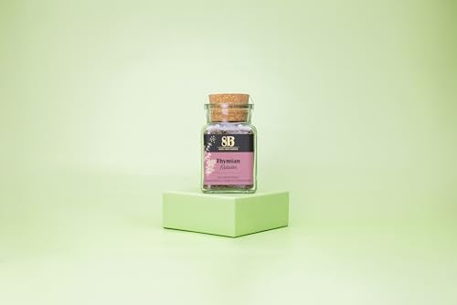 Acht Botaniker vom Hof Bodengut – Kräutermischungen aus naturbelassenen Zutaten – Handgemacht in Deutschland – Ohne Zusatzstoffe – Vegan und nachhaltig verpackt, Thymian 32g Glas Acht Botaniker vom Hof Bodengut – Kräutermischungen aus naturbelassenen Zutaten – Handgemacht in Deutschland – Ohne Zusatzstoffe – Vegan und nachhaltig verpackt, Thymian 32g Glas von Acht Botaniker