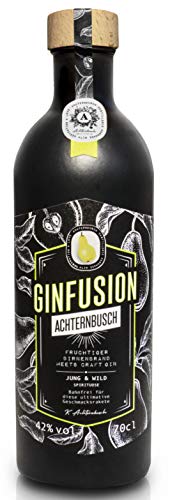 Achternbusch Ginfusion Birne | Fruchtiger Birnenbrand meets Craft Gin | Spirituose 70 cl 42% Vol. von Achternbusch