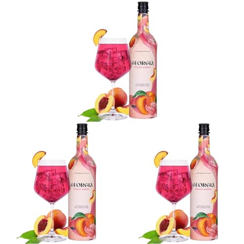 GEORGIA PEACH APÉRO | 70cl | 24% Vol. | a delightful drink with a peachy twist for your Spritz | Pfirsich Aperitif (Packung mit 3) von Achternbusch
