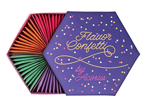 ACORUS | Aromen Konfetti Tee SET | Natürliches Tee Geschenkset | Feiern Sie mit 6 verschiedenen Geschmacksrichtungen | Große Teebox für verschiedene Anlässe | 60 Kräuter Teebeutel ACORUS | Aromen Konfetti Tee SET | Natürliches Tee Geschenkset | Feiern Sie mit 6 verschiedenen Geschmacksrichtungen | Große Teebox für verschiedene Anlässe | 60 Kräuter Teebeutel von Acorus