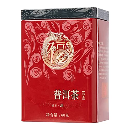 Banghaieifer Tee, Metallbox-Verpackung, Yunnan-Tee mit Groöen Blöttern, Leuchtend Rotbraune Suppe, Reichhaltiger und Milder Geschmack, Hochwertiger Loser von Acouto
