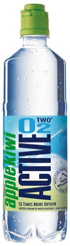Active O2 Apfel-Kiwi, Sauerstoff-Mineralwasser mit Apfel-Kiwigeschmack, PET - 0.75L - 4x von Active O2