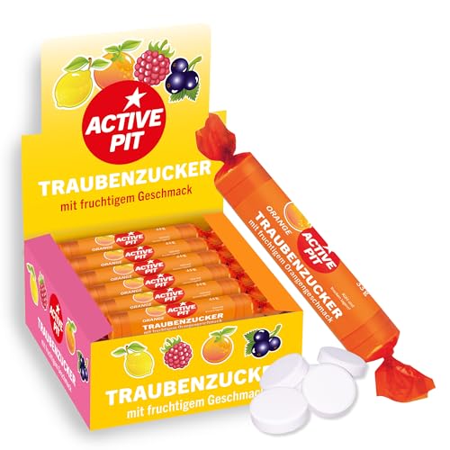 Pit Hoffmann Traubenzucker – Active Pit Traubenzucker-Rolle, leckerer Orangen-Geschmack, schnelle Energie für Groß und Klein – 20er-Rolle à 20 x 33 g Pit Hoffmann Traubenzucker – Active Pit Traubenzucker-Rolle, leckerer Orangen-Geschmack, schnelle Energie für Groß und Klein – 20er-Rolle à 20 x 33 g von Active Pit