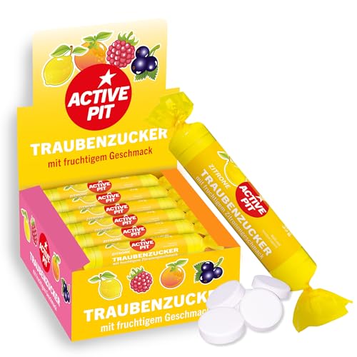 Pit Hoffmann Traubenzucker – Active Pit Traubenzucker-Rolle, leckerer Zitronen-Geschmack, schnelle Energie für Groß und Klein – 20 x 33 g Pit Hoffmann Traubenzucker – Active Pit Traubenzucker-Rolle, leckerer Zitronen-Geschmack, schnelle Energie für Groß und Klein – 20 x 33 g von Active Pit