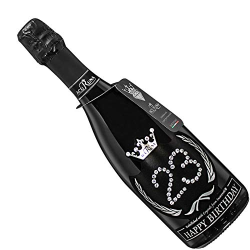 Acuruna Vino Spumante Geburtstag mit Swarovski Kristallen 0,75 l edles Geburtstags-Geschenk Präsent Damen Herren (23) von Acuruna