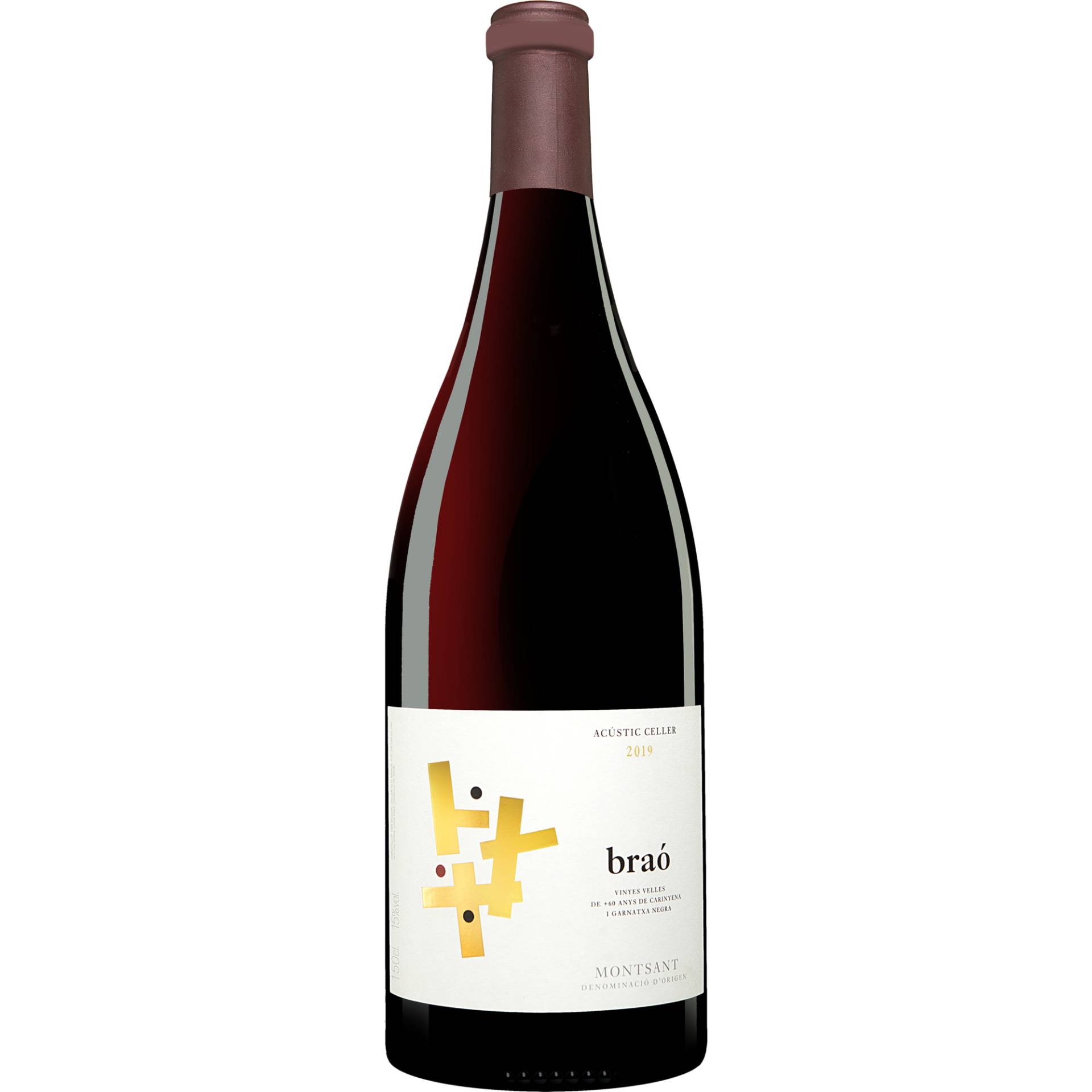 Acústic Braó - 1,5 L. Magnum 2019  1.5L 15% Vol. Rotwein Trocken aus Spanien von Acústic Celler