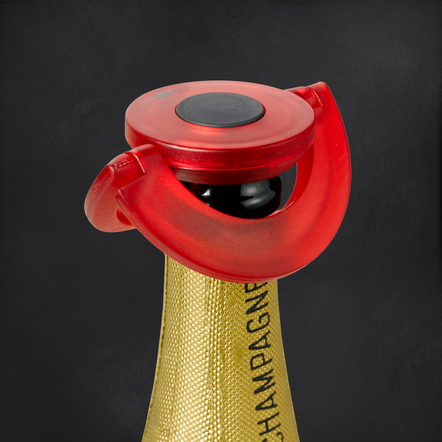 AdHoc Sekt- und Champagnerverschluss GUSTO, Rot von AdHoc