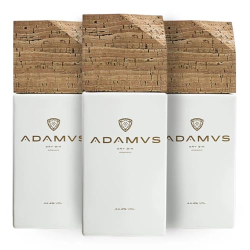 Adamus Gin Lovers Pack – 3 Adamus Bio-Gins à 70cl | Premium-Gin mit 8 Botanicals von Adamus